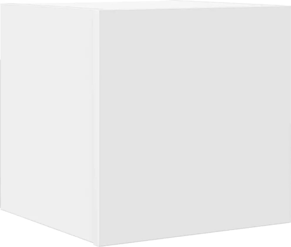 vidaXL Dulap TV montaj pe perete, alb, 30,5x30x30 cm