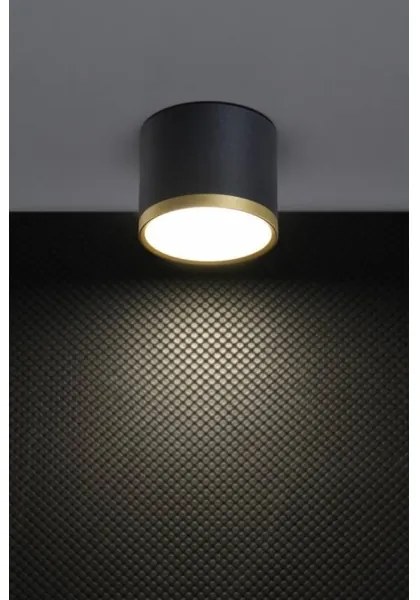 Spot LED TUBA LED/9W/230V negru/auriu