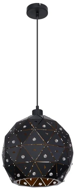 Pendul design modern Jodie negru, auriu