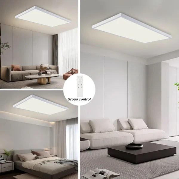 Brilagi-LED Lampă LED reglabilă pentru baie FRAME SMART LED/96W/230V IP44 albă + telecomandă