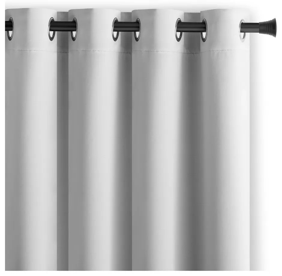 Draperie albă termoizolantă/dimout (semi-opacă) 140x245 cm Kierra – Restilo