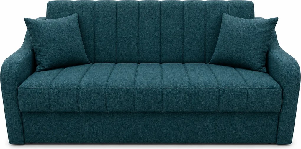Canapea ALEX extensibila, 3 locuri, cu lada de depozitare, stofa bej, 220x90x90 Bej