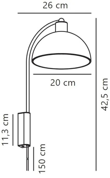 Lampă de perete Nordlux ELLEN 1xE14/40W/230V crom lucios