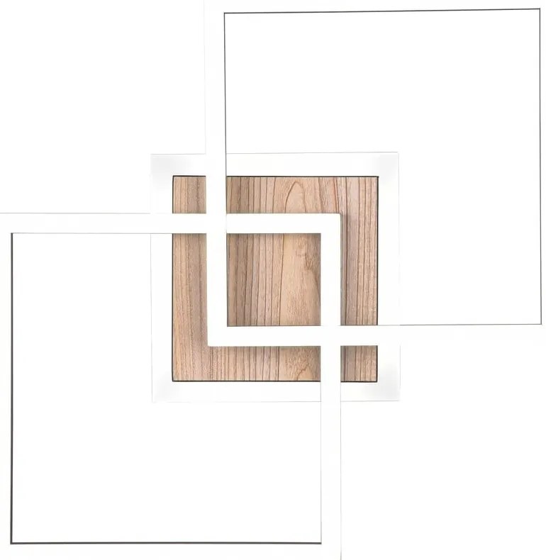 Plafonieră neagră-maro LED cu intensitate reglabilă 28x57 cm Giro – Trio
