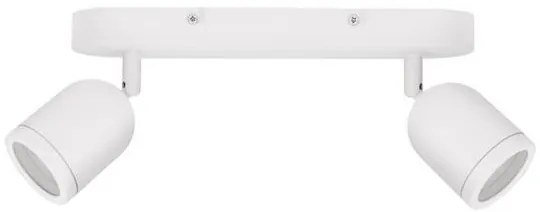 Plafoniera cu 2 Spoturi pentru baie cu protectie IP44 ORSON alba