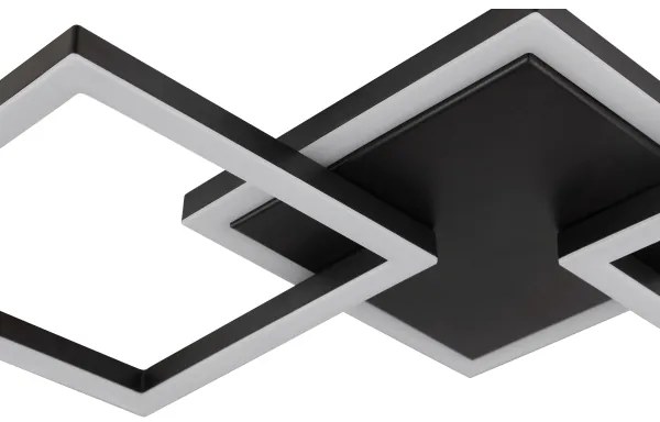 Brilliant - Plafonieră LED JORVIC LED/21W/230V 28x61,5 cm neagră