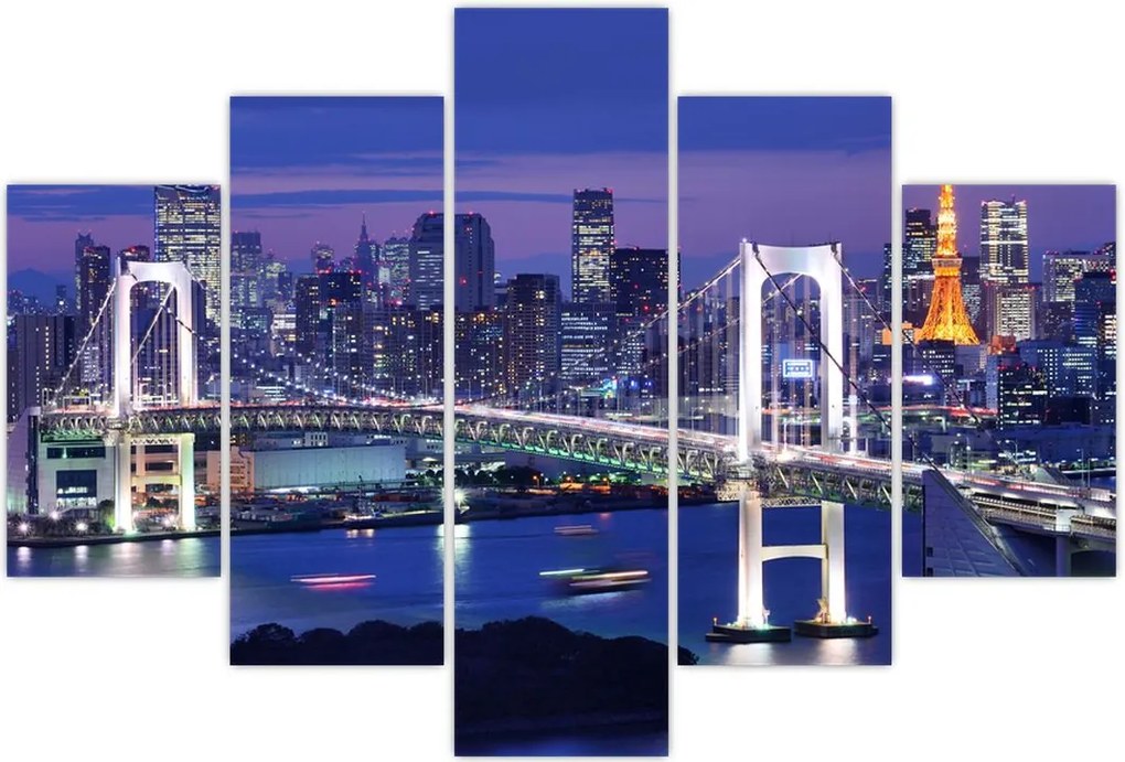 Tablou metropolei nocture (150x105 cm)