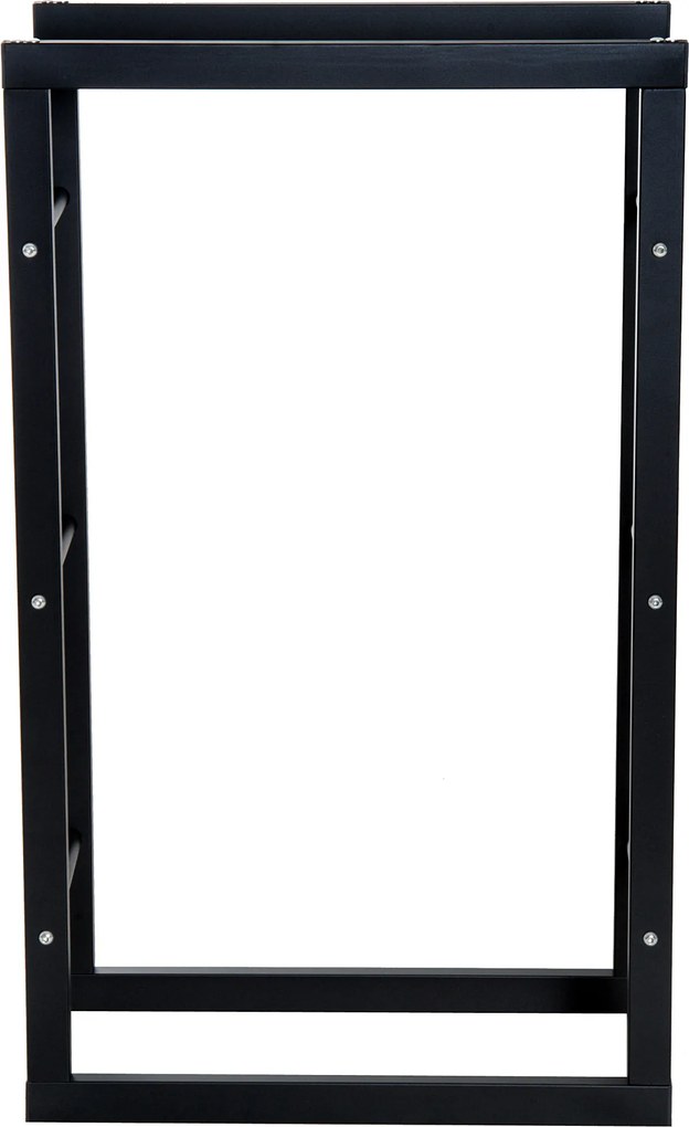HOMCOM Suport Lemne pentru Interior și Exterior din Țevi de Fier, Capacitate 100 kg, 60x25x100 cm | Aosom Romania