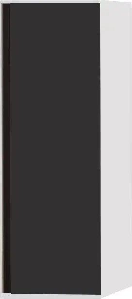 Dulap inalt suspendat cu usa KolpaSan Pandora mdf negru 130x45 cm