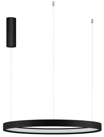 Lustra LED suspendata design modern circular PERRINE D-60cm neagra