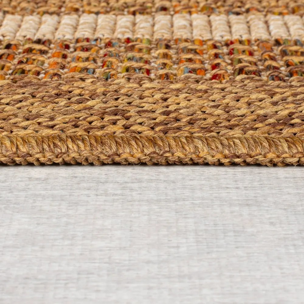 Covor pentru exterior și interior în culoare naturală 120x170 cm Layla Border – Flair Rugs