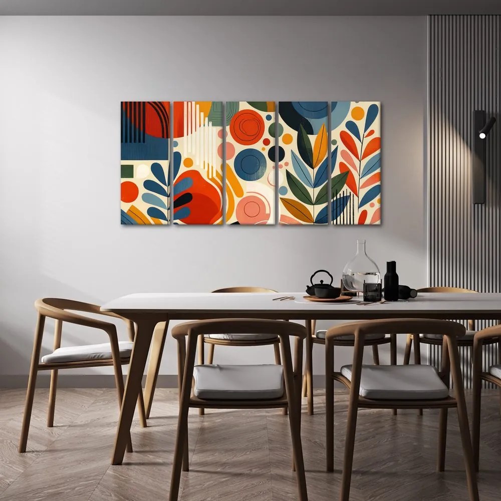 Tablou 5-piese forme abstracte moderne
