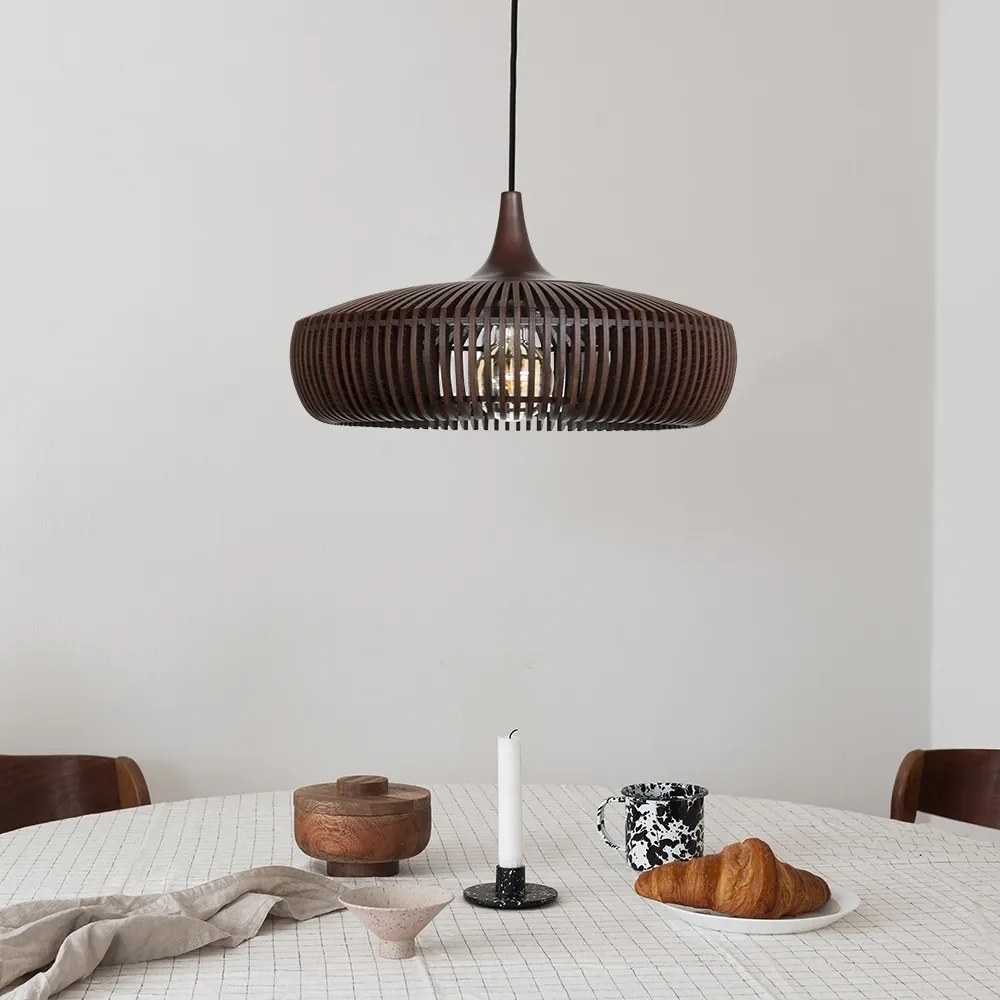 Abajur realizat manual din lemn Clava Dine Wood - dark oak ash 2344 VTC