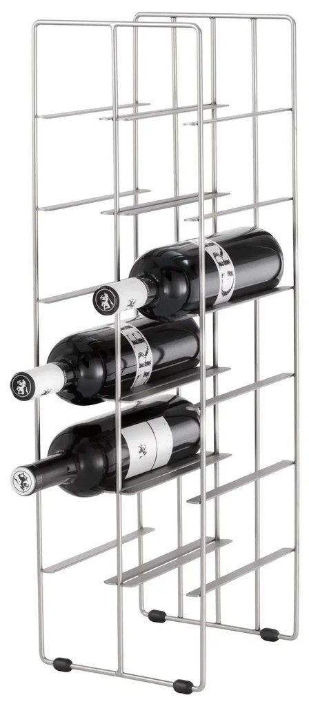 Cutie pentru depozitarea sticlelor de vin, colecția PILARE | Î 66 cm, L 19 cm, A 22 cm - Oțel inoxidabil - Blomus