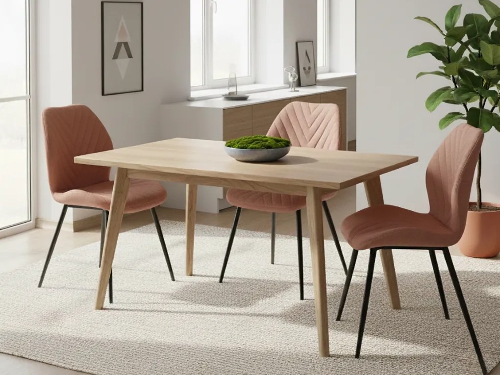 Scaun de masa roz MIKE NEA