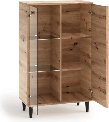 Bufet LIVIA 02 – 80x40x134.5 cm – Stejar Artisan