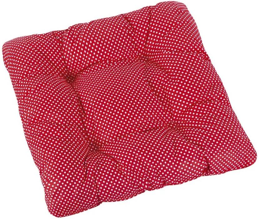 Pernă brodată Adela Bulină, roșu, 40 x 40 cm