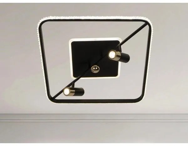 Plafonieră LED dimabilă LED/70W/230V 3000-6500K negru + telecomandă