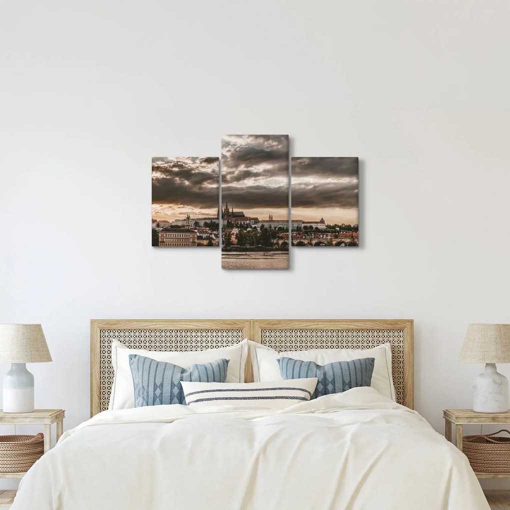 Tablou Castelului Praga în amurg (90x60 cm)