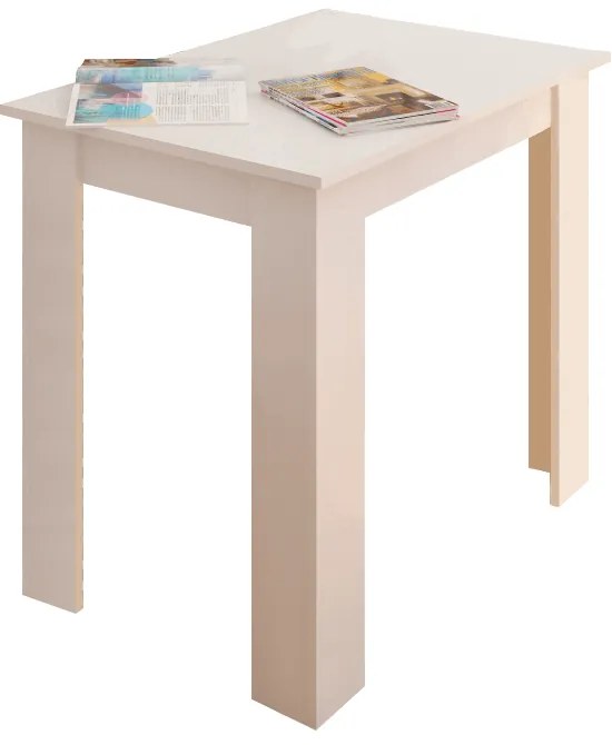 Masă de sufragerie TARINIO, albă