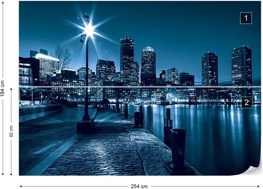 Fototapet GLIX - City Boston Skyline + adeziv GRATUIT Tapet nețesute - 254x184 cm