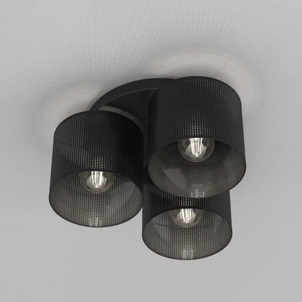 Lustră aplicată LOFT SHADE 3xE27/60W/230V neagră