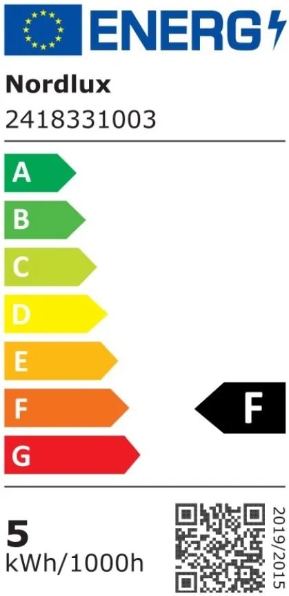 Aplica LED de exterior ambientala stil nordic IP44 Milda negru