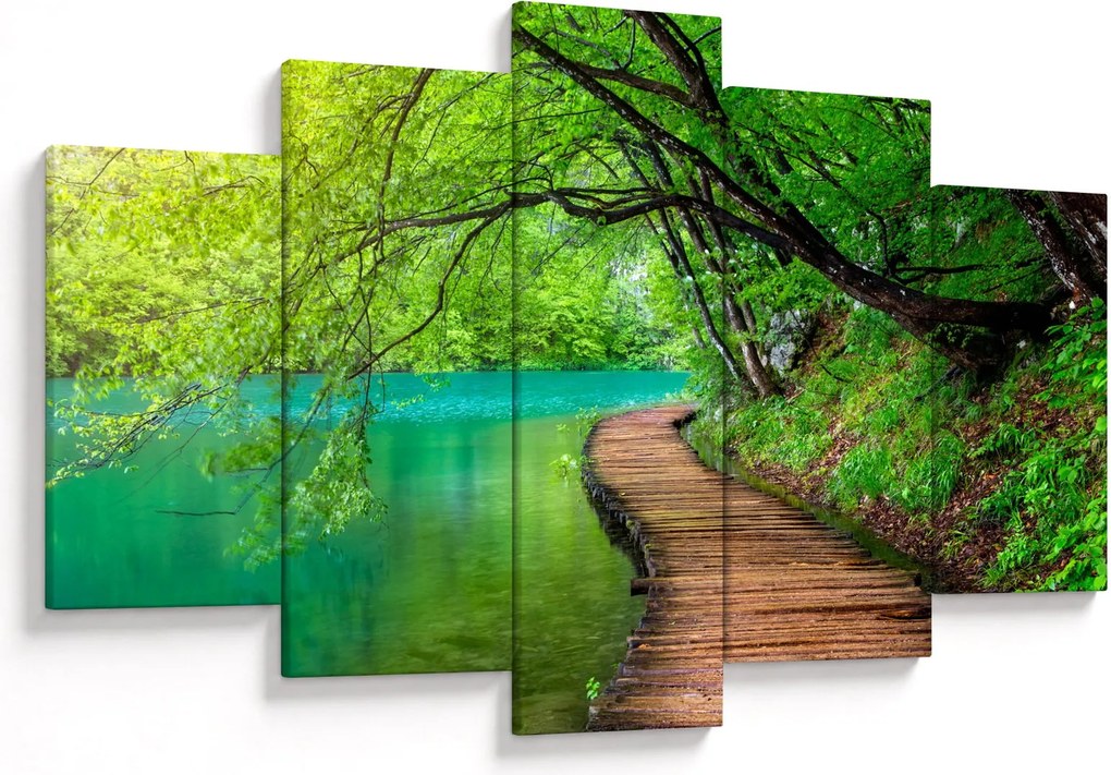 Tablou - Lacurile Plitvice (150x105 cm)