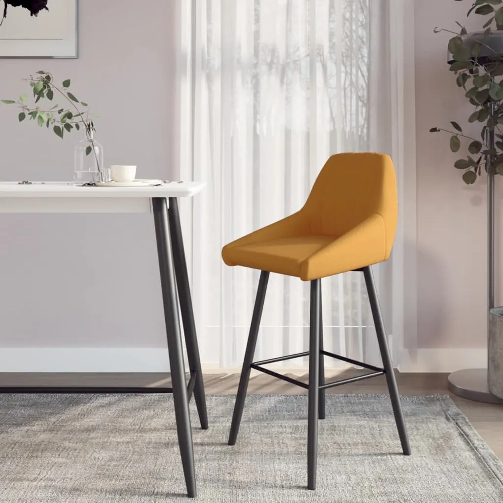 338726 vidaXL Scaun de bar, maro, catifea