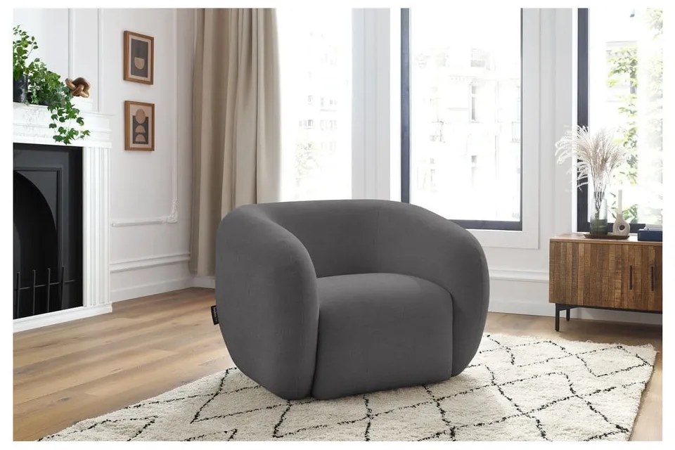 Fotoliu gri închis Celine – Bobochic Paris