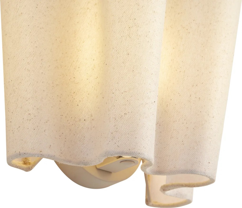 Lampă de perete Japandi Bej cu in 20 cm - Oyster