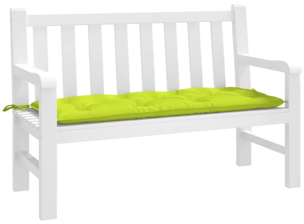 vidaXL Pernă bancă de grădină verde aprins, 120x50x7 cm, textil oxford