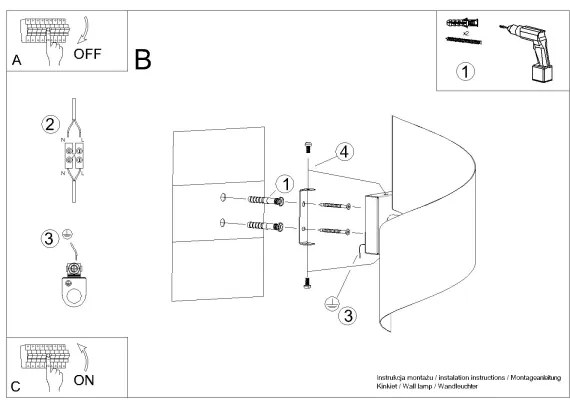 Aplică Sollux SL.1309 TALASSA 1xG9/8W/230V negru