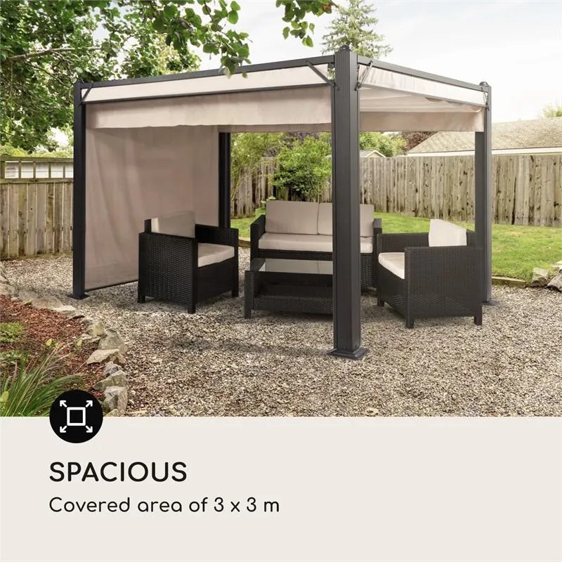Pantheon Cortina, acoperiș de rezervă, 3x3m, poliester,180g/m², bej
