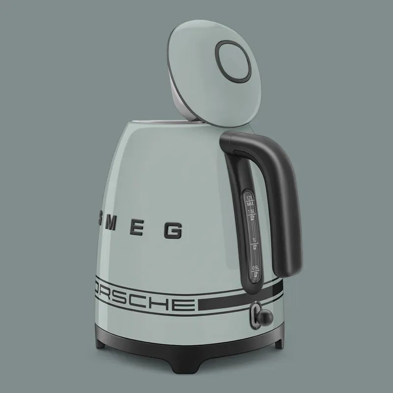 Cana electrica SMEG KLF03PSGEU, 2400 W, 1,7 l, Baza rotativa la 360°, Finisaj lucios, Verde