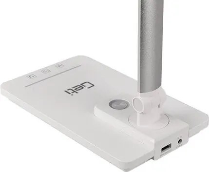 Lampă LED dimabilă de masă cu USB LED/9W/230V 3000K/4000K/5500K alb