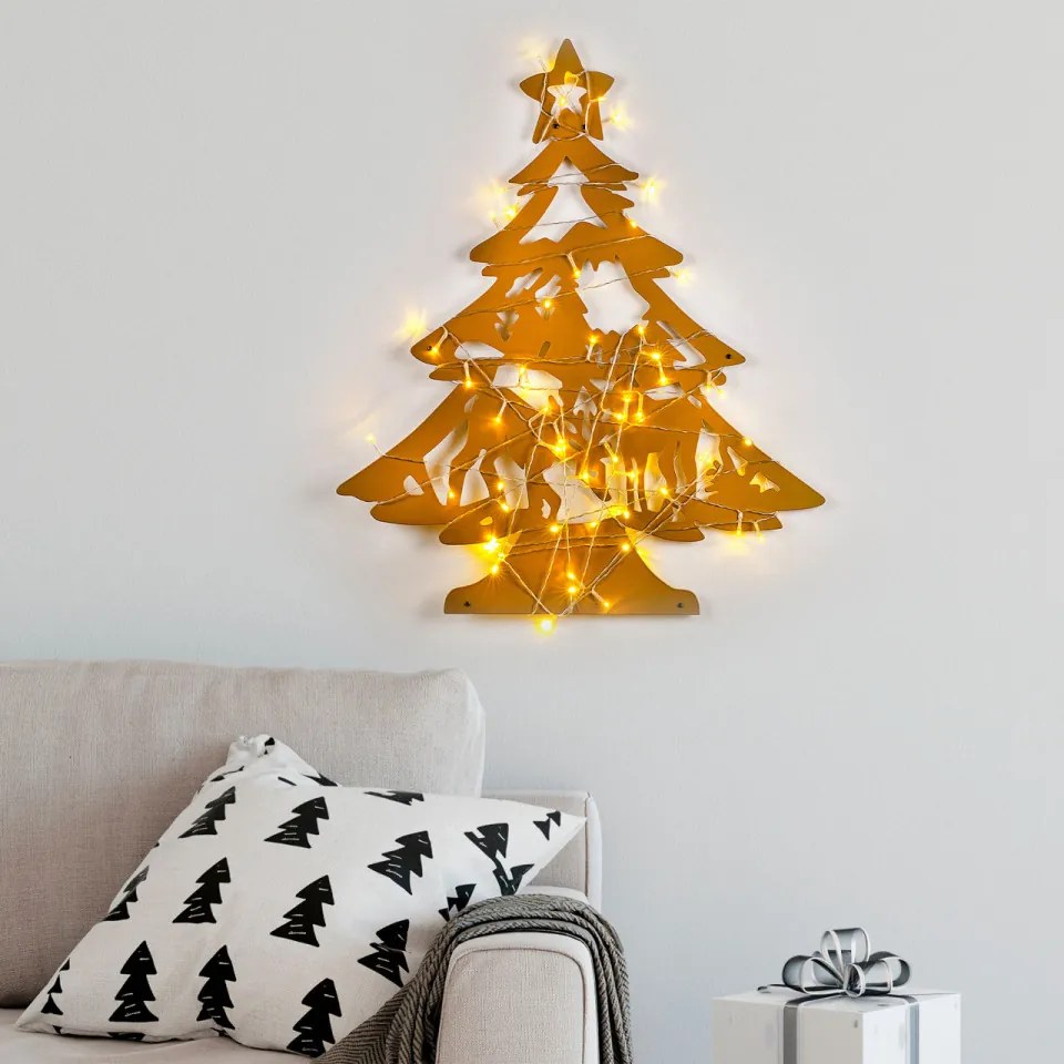 Decoratiune de Perete, XMASGOLD - 024, Metal, Auriu
