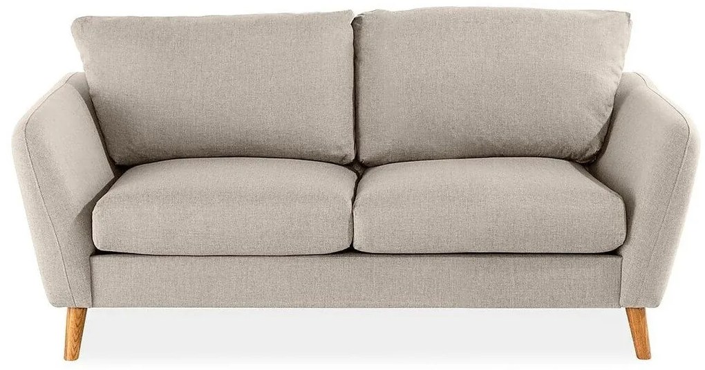 Canapea Scandinavian Choice P109Numărul de locuri: 2, Beige, 180x87x87cm, Tapiterie, Picioare: Lemn