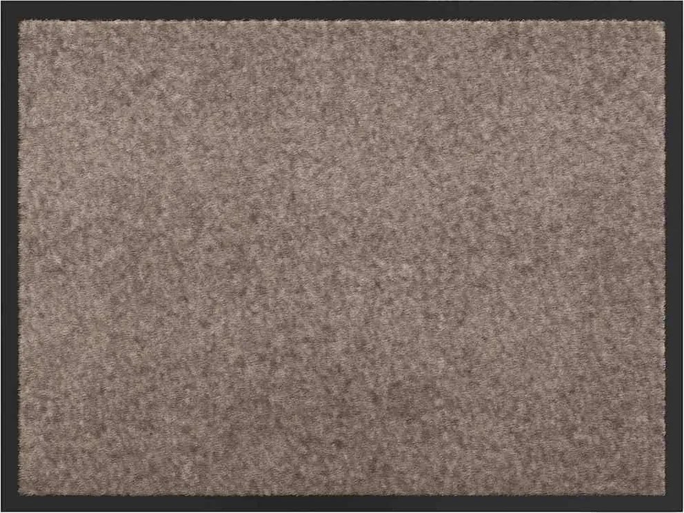 vidaXL Covoraș de intrare Bej 60 x 40 x 1.2 cm Țesătură Teddy