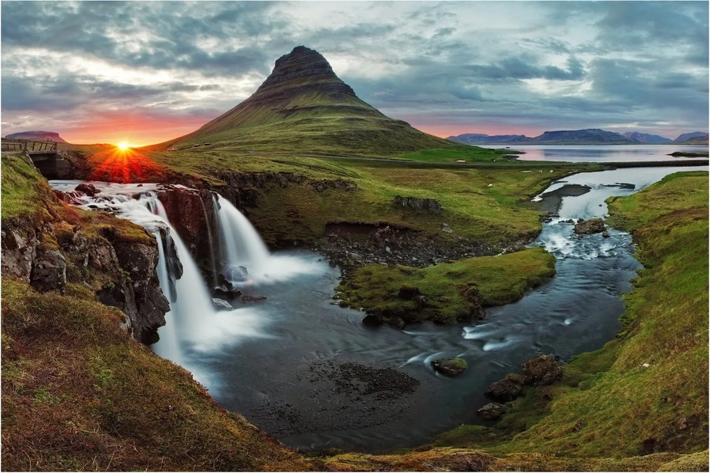 Tablou - Kirkjufell la apus (90x60 cm)