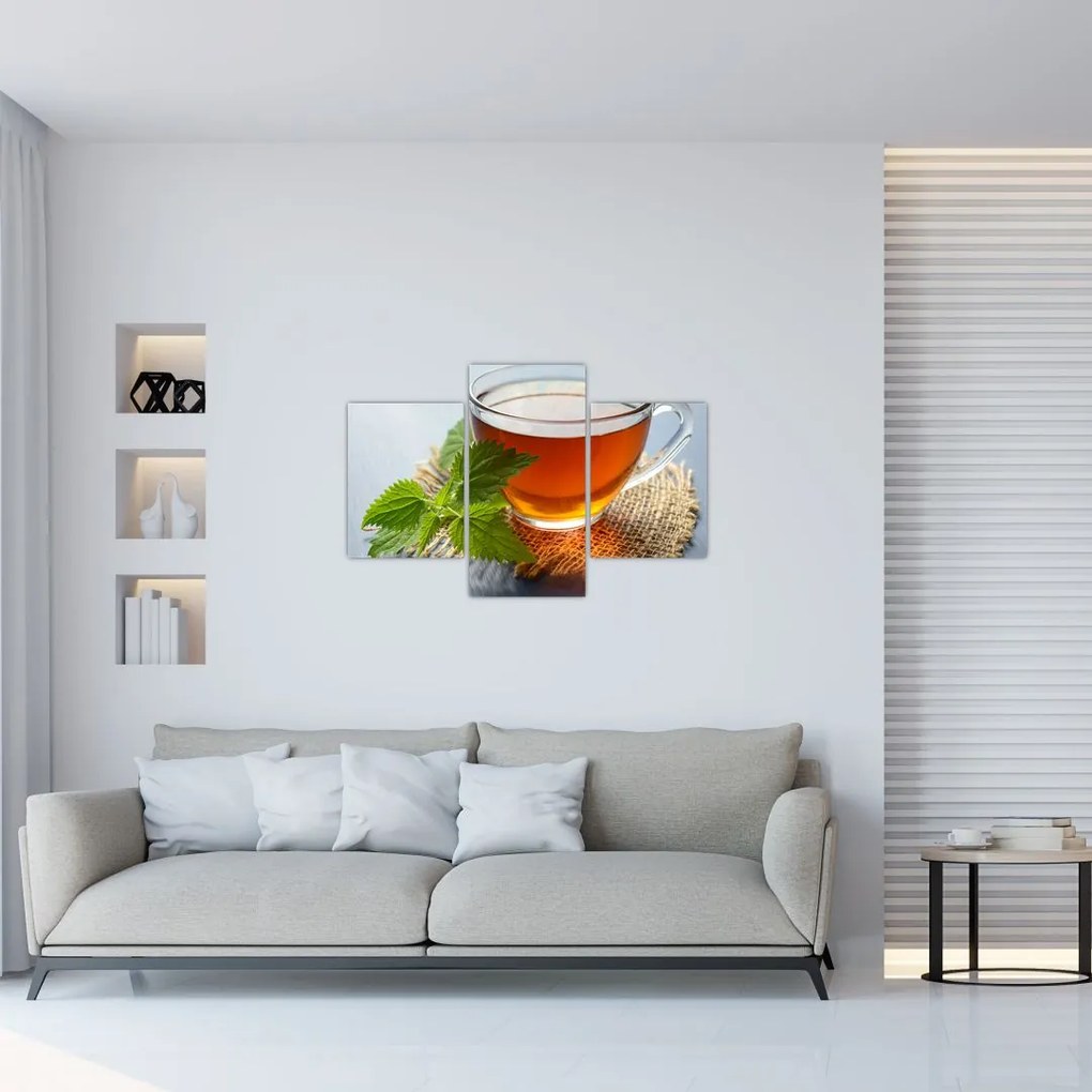 Tablou cu ceașca cu ceai (90x60 cm)