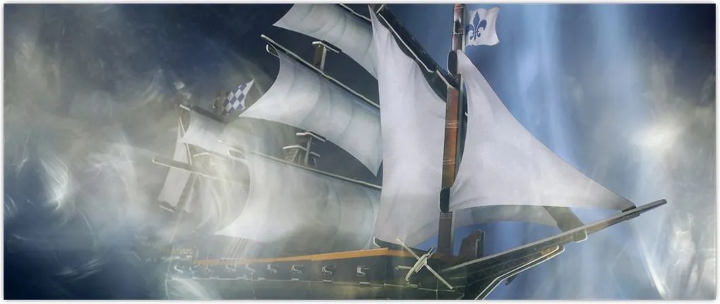 Tablou - Corabia fantomelor (120x50 cm)