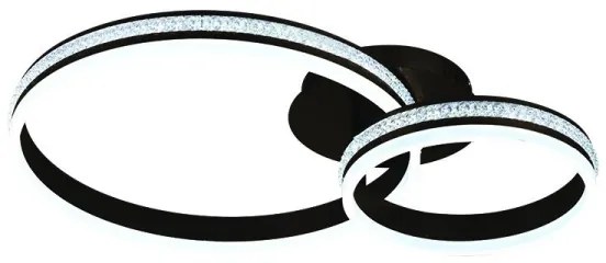 Lustră aplicată LED dimmabilă, 110W/230V, 3000–6500K + telecomandă