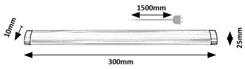 Corp de iluminat LED dimabil pentru corpuri de bucătărie Rabalux 78036 LENDVA LED/3W/230V 4000K