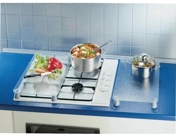 WENKO 2712663100 - Placă de protecție 30 x 52 cm, transparentă/gri