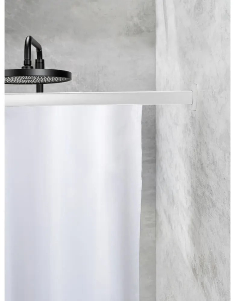 Bară pentru perdea de duș argintiu-lucios Era – Wenko