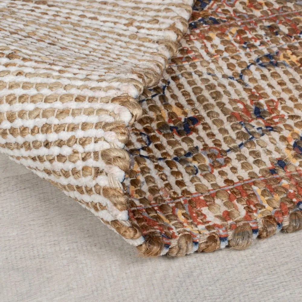 Covor tip traversă în culoare naturală handmade din amestec de iută 60x230 cm Miley – Flair Rugs