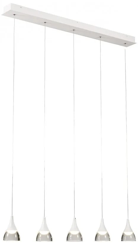 Lustra cu pendule LED design modern Dalmatia 5 white