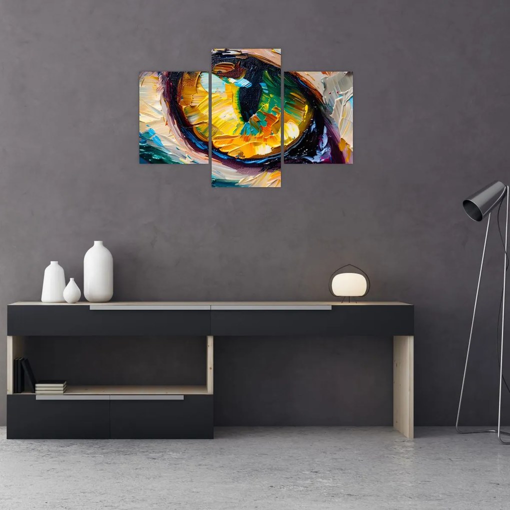 Tablou - Ochi de pisică Pictură (90x60 cm)