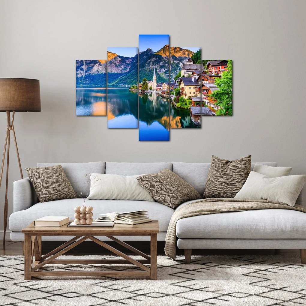 Tablou - Sat alpin (150x105 cm)